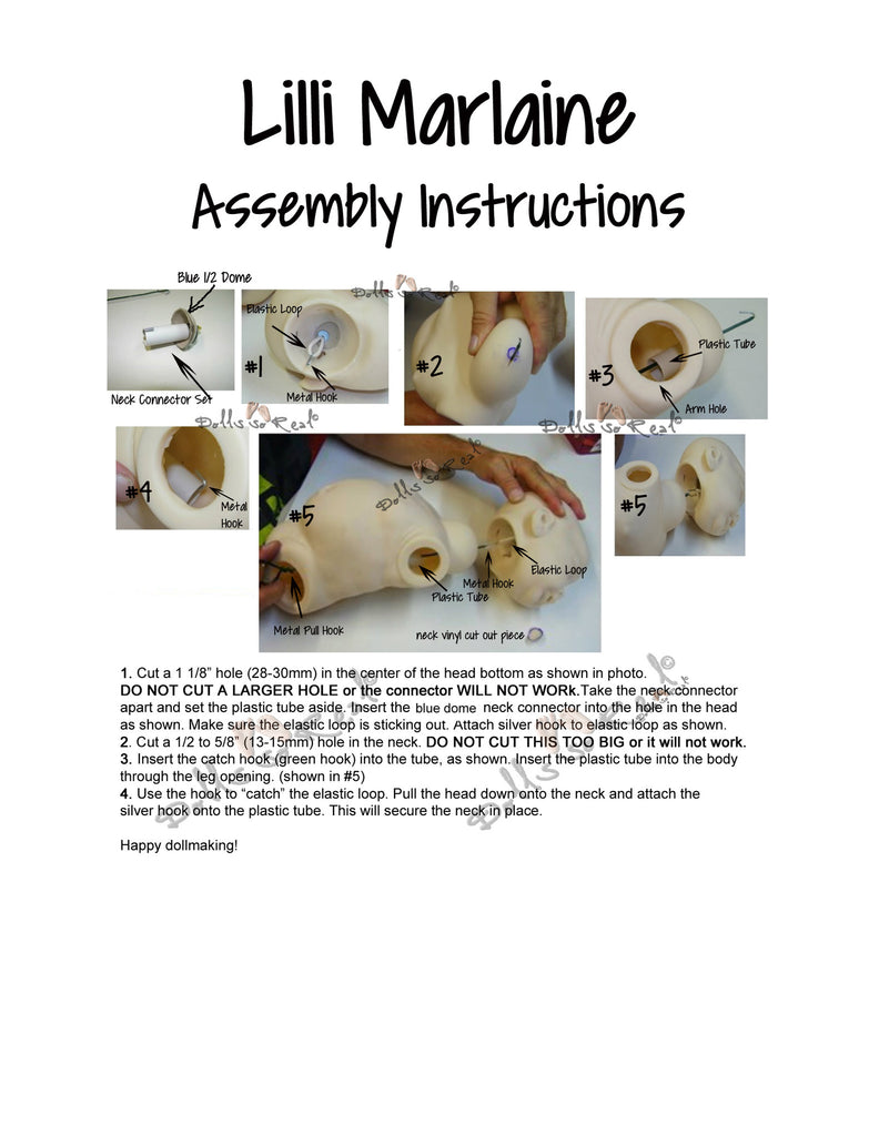 Lilli-Marlaine Assembly Instructions