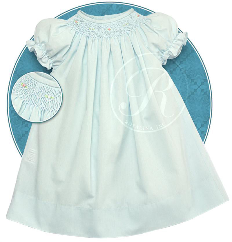 Rosalina Classic Smocked Baby Dress - NB to 3m