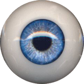 Water Sapphire - Eyeco Polyglass Doll Eyes (24mm only)