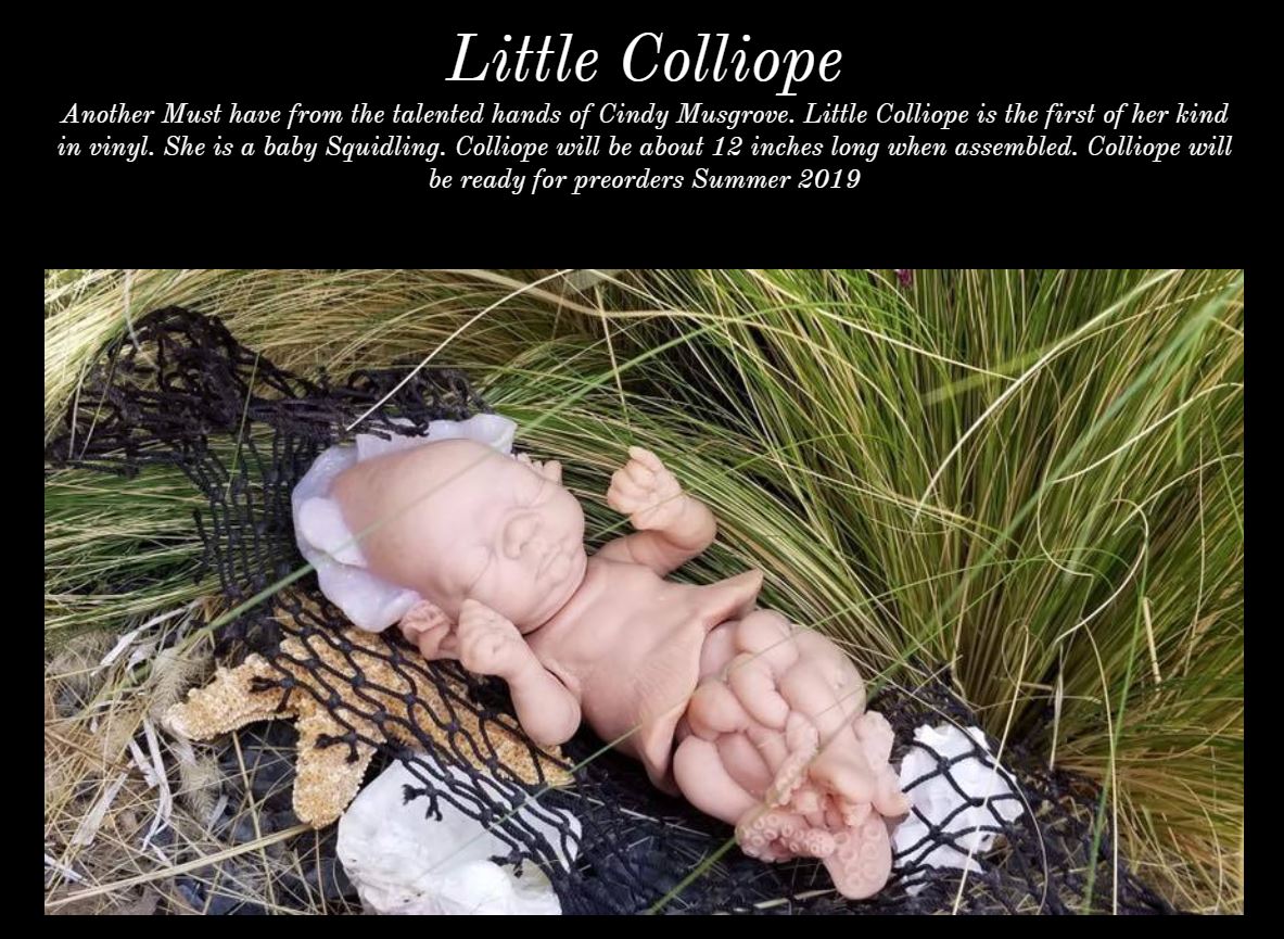 Colliope LE Sea Baby Enchanted Kreature Doll Kit - Private Sale $50