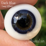 24mm Lauscha Flat Back German Glass Doll-Eyes