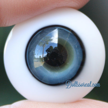 20mm Lauscha Flat Back German Glass Doll-Eyes