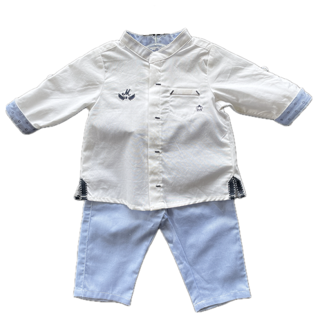 Mayoral 3pc Boy's Dressy Pant Set w/Reversible Bucket Hat - NB