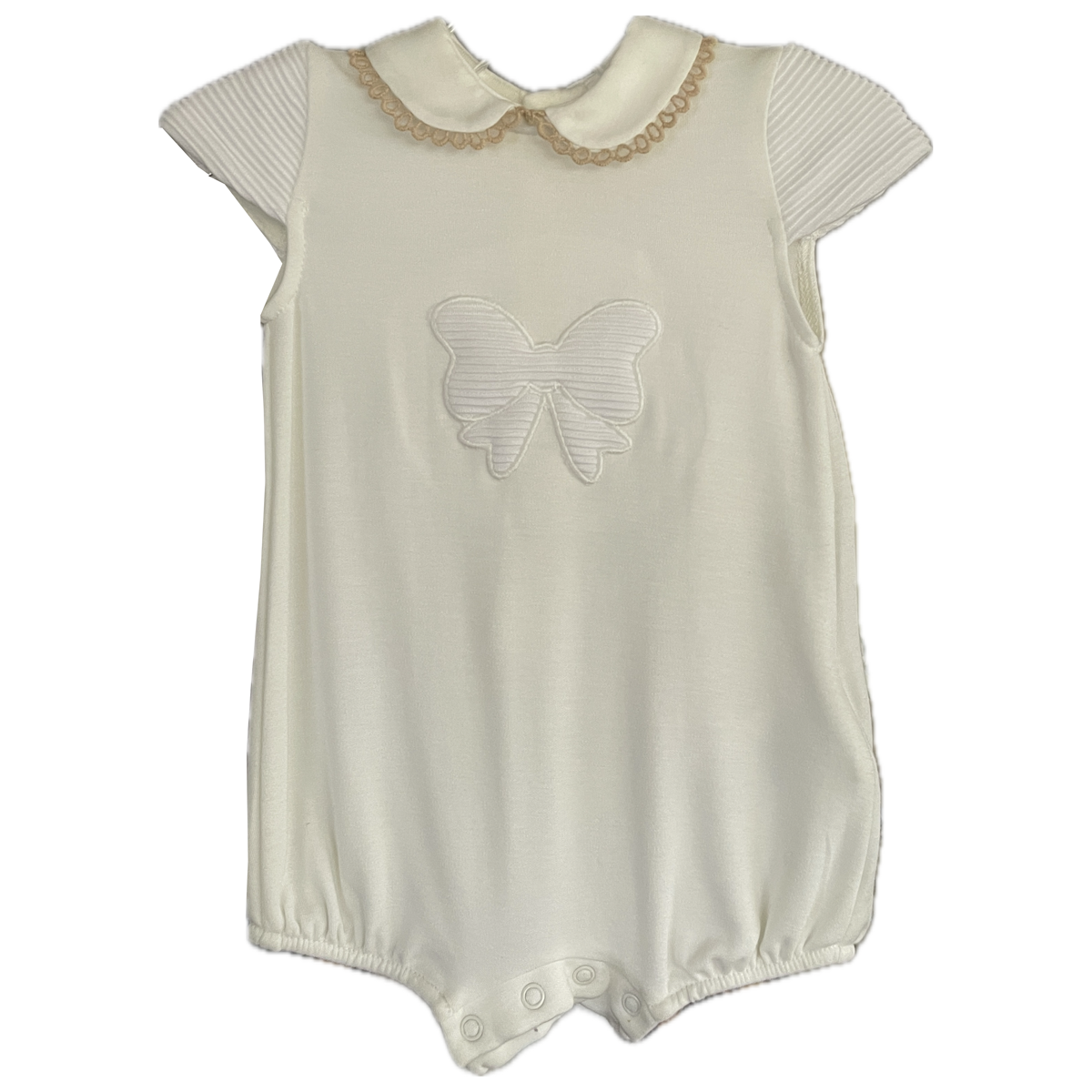 Mayoral Baby Ivory Creeper with Bib - NB