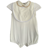 Mayoral Baby Ivory Creeper with Bib - NB