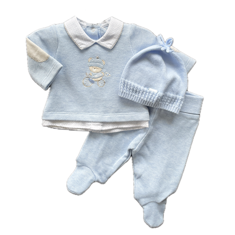 Mayoral 3pc Blue Sweater Set PR