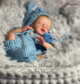 Neo 14" Preemie Reborn Doll Kit w/Torso by Melanie Gebhardt - 2nds