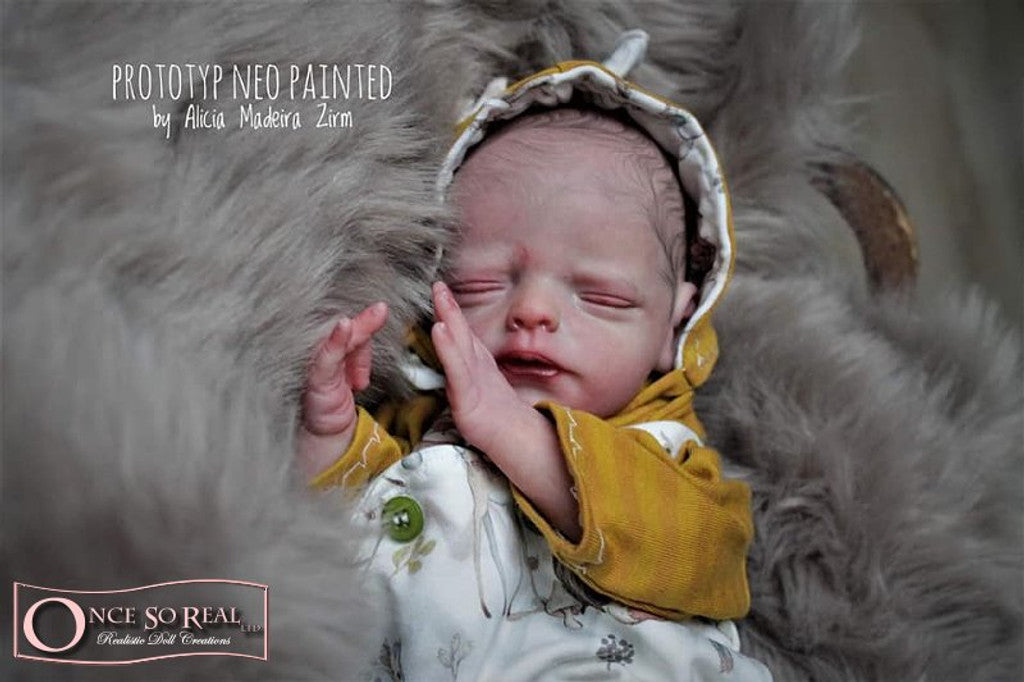 Neo 14" Preemie Reborn Doll Kit w/Torso by Melanie Gebhardt - 2nds