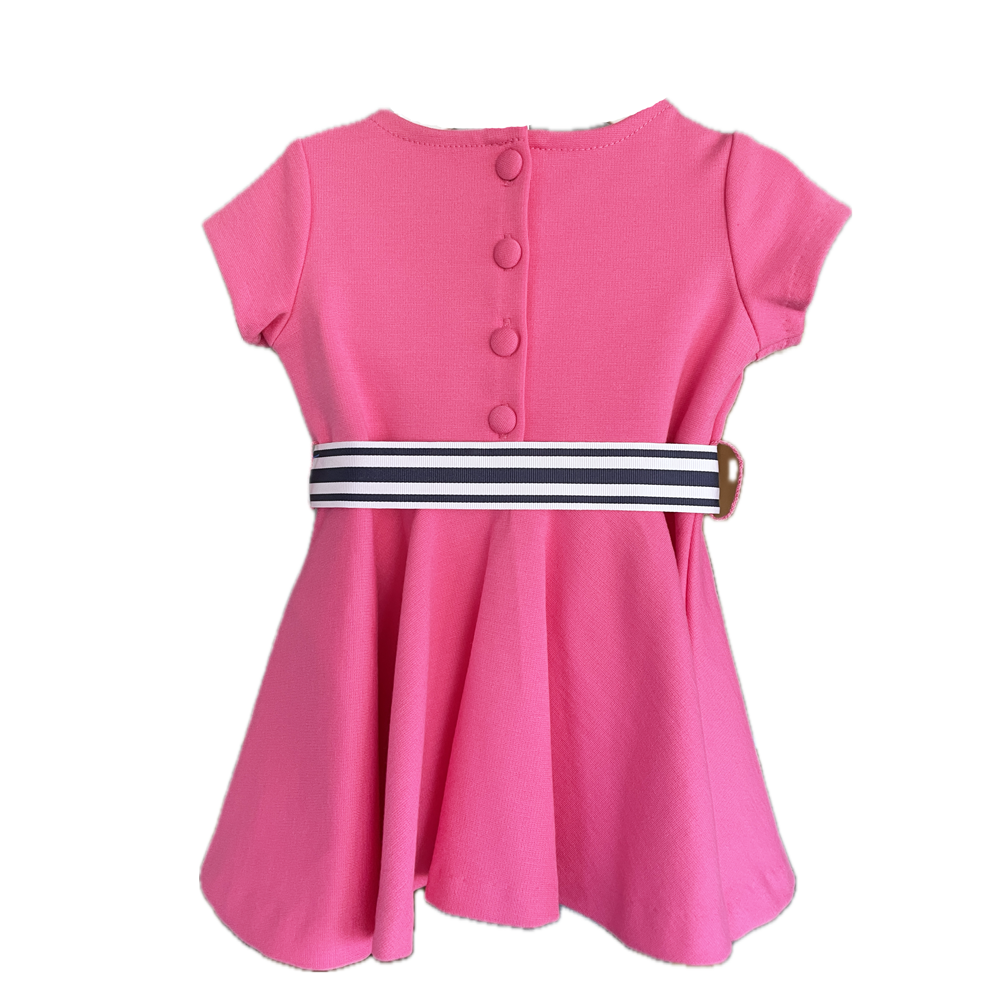 Ralph Lauren Pink Swing Dress w/Belt - Size 3m