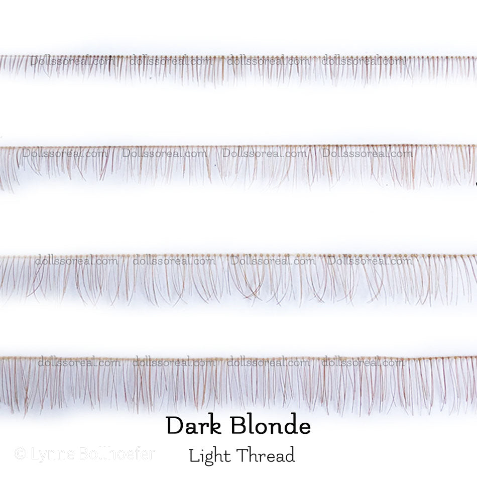 Real HHair Doll Eyelash Strip - Light Thread