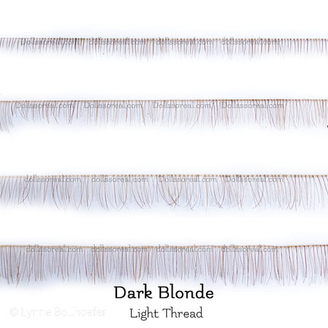 Real HHair Doll Eyelash Strip - Light Thread