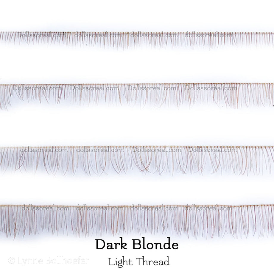 Real HHair Doll Eyelash Strip - Light Thread – Dolls so Real llc