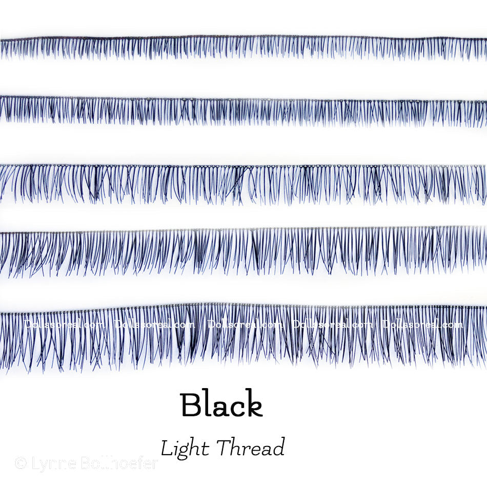 Real HHair Doll Eyelash Strip - Light Thread