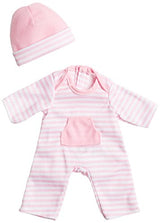 JC Toys For Keeps! Striped Knit Overall w/Hat for 9-11" Dolls