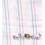 Lightweight Candy Stripe Baby Hospital Receiving Blanket - Dolls so Real Inc - 1