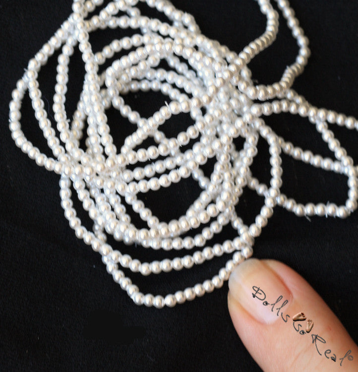 Pearl Strand 2.5mm or 3mm 60" - Dolls so Real Inc - 2