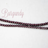 Glass 4mm Pearl Strand 12" long