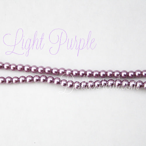 Glass 4mm Pearl Strand 12" long