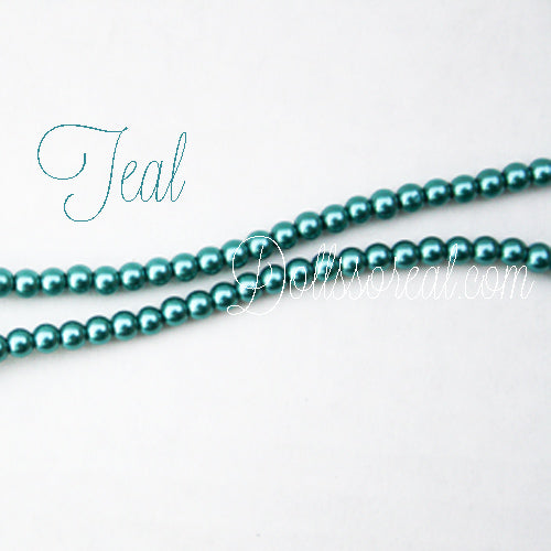 Glass 4mm Pearl Strand 12" long