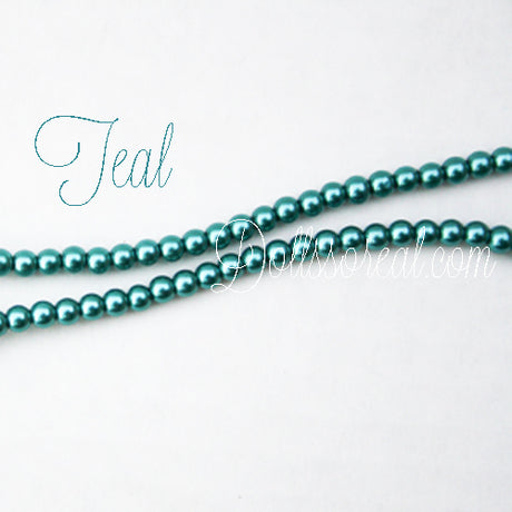 Glass 4mm Pearl Strand 12" long