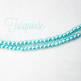 Glass 4mm Pearl Strand 12" long