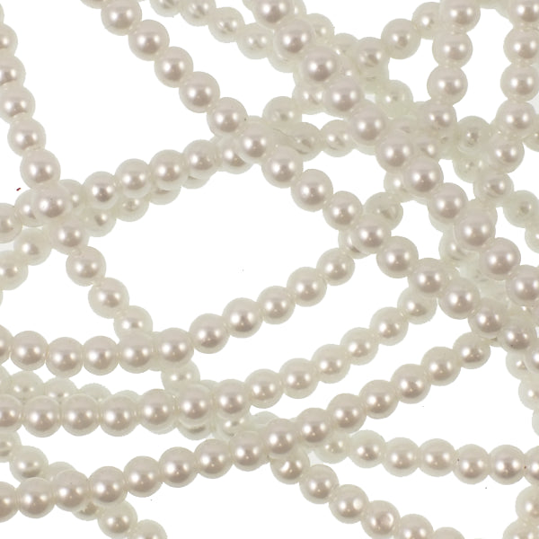 Glass 4mm Pearl Strand 12" long