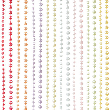 Bead Strings 3-4mm Assorted Pastel Colors - 5 Yards (4.6m)