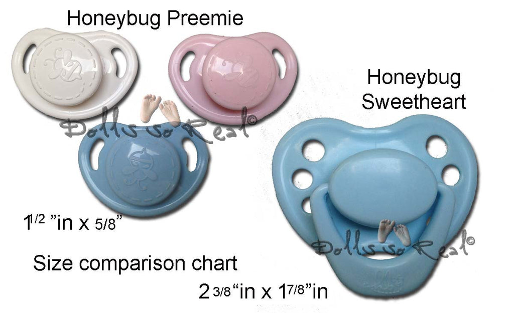 Honeybug Cutie-Pie Micro Preemie Doll Pacifier - Dolls so Real Inc - 2
