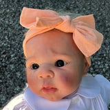 Stretch Knit Baby Headband with Bow - Assorted Colors