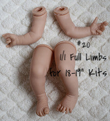 Mix & Match Limb Packs by Adriesdolls (for 18" to 20" kits) - Dolls so Real Inc - 6